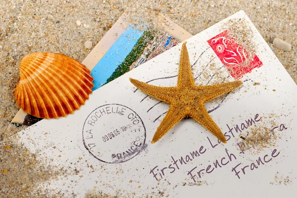 Postcard in Sand