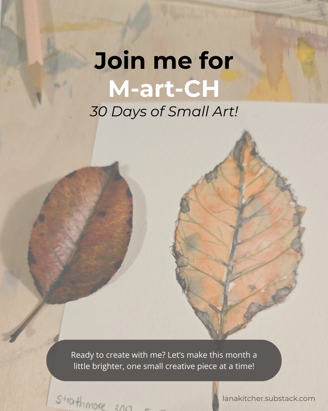 M-art-CH: 30 Days of Small Art!

I&rsquo;ve been feeling the weight of the world lately, and I realized I need to breathe out, and invest more energy into a creative outlet. Inspired by WendyMac's 30 days challenge in January, this March, I&rsquo;m s