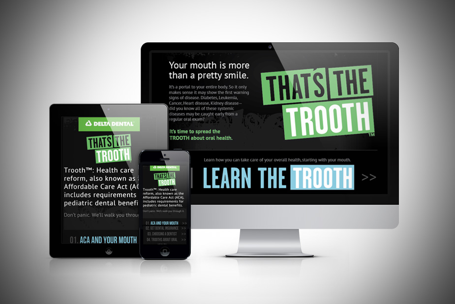 That's The Trooth Campaign Responsive UI Design