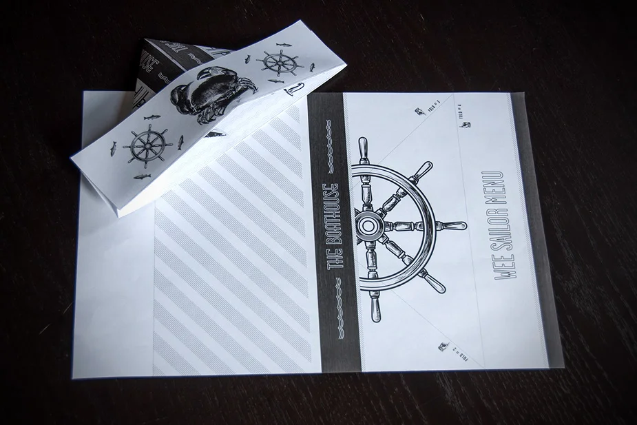 Boathouse Folding Kids Menu