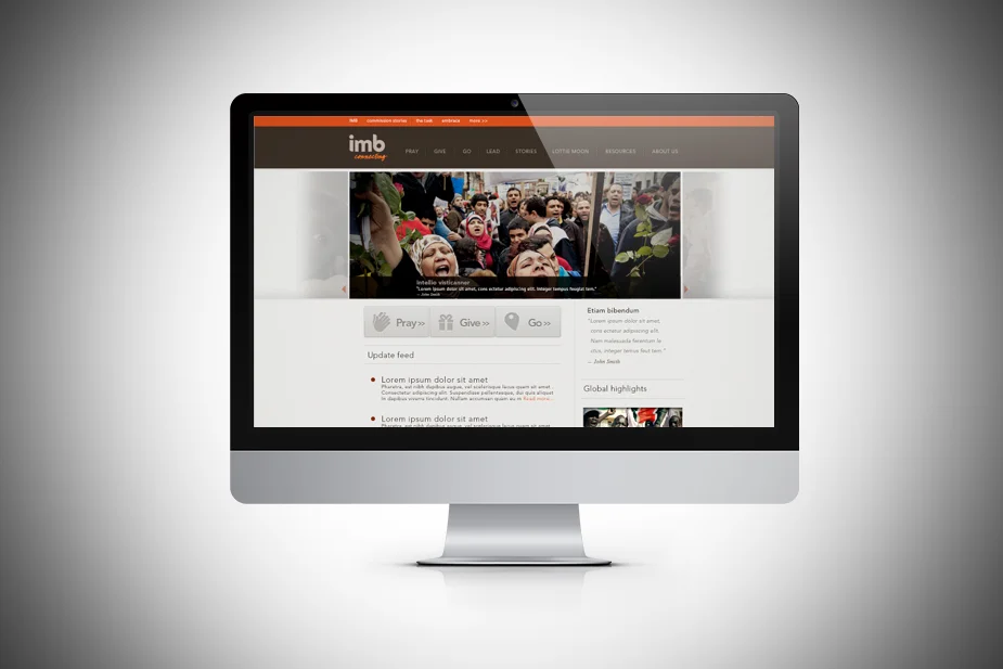 IMB.ORG UI Design