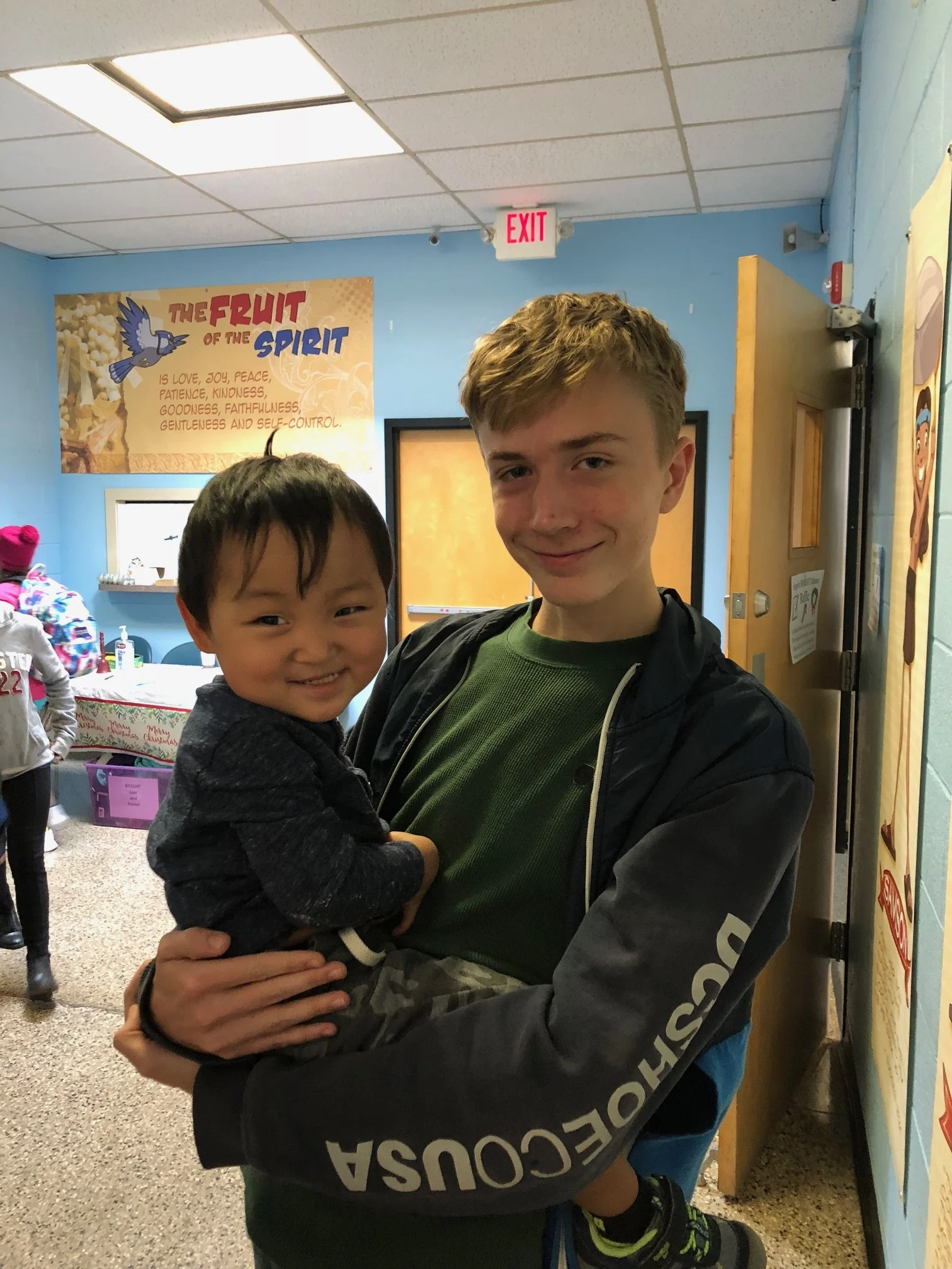 He absolutely adores Eli. Eli is his most favorite person outside of the family.