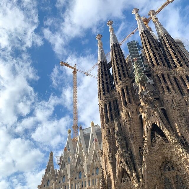 La Sagrada Familia. Construction started on March 19, 1882 that's 128 years. Patience is key when creating something beautiful. Whatever you're working on growing this year, you're not alone.