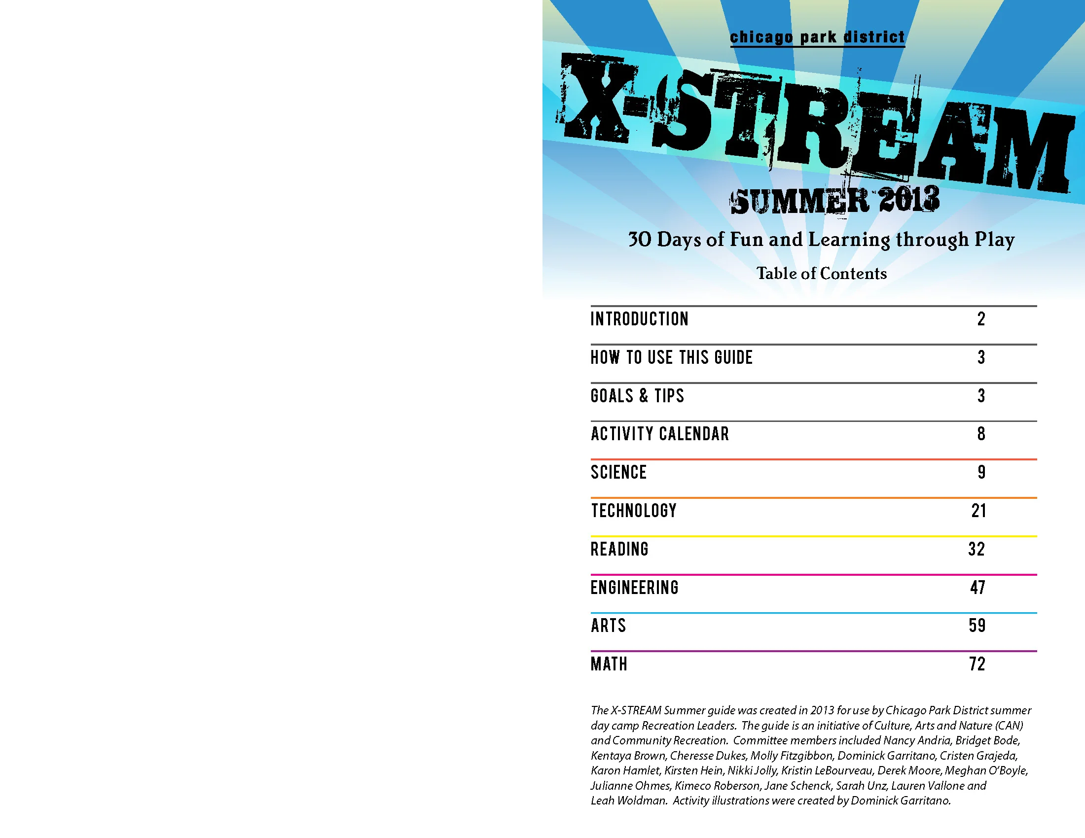 CHICAGO PARK DISTRICT | X-STREAM SUMMER CAMP PROGRAM