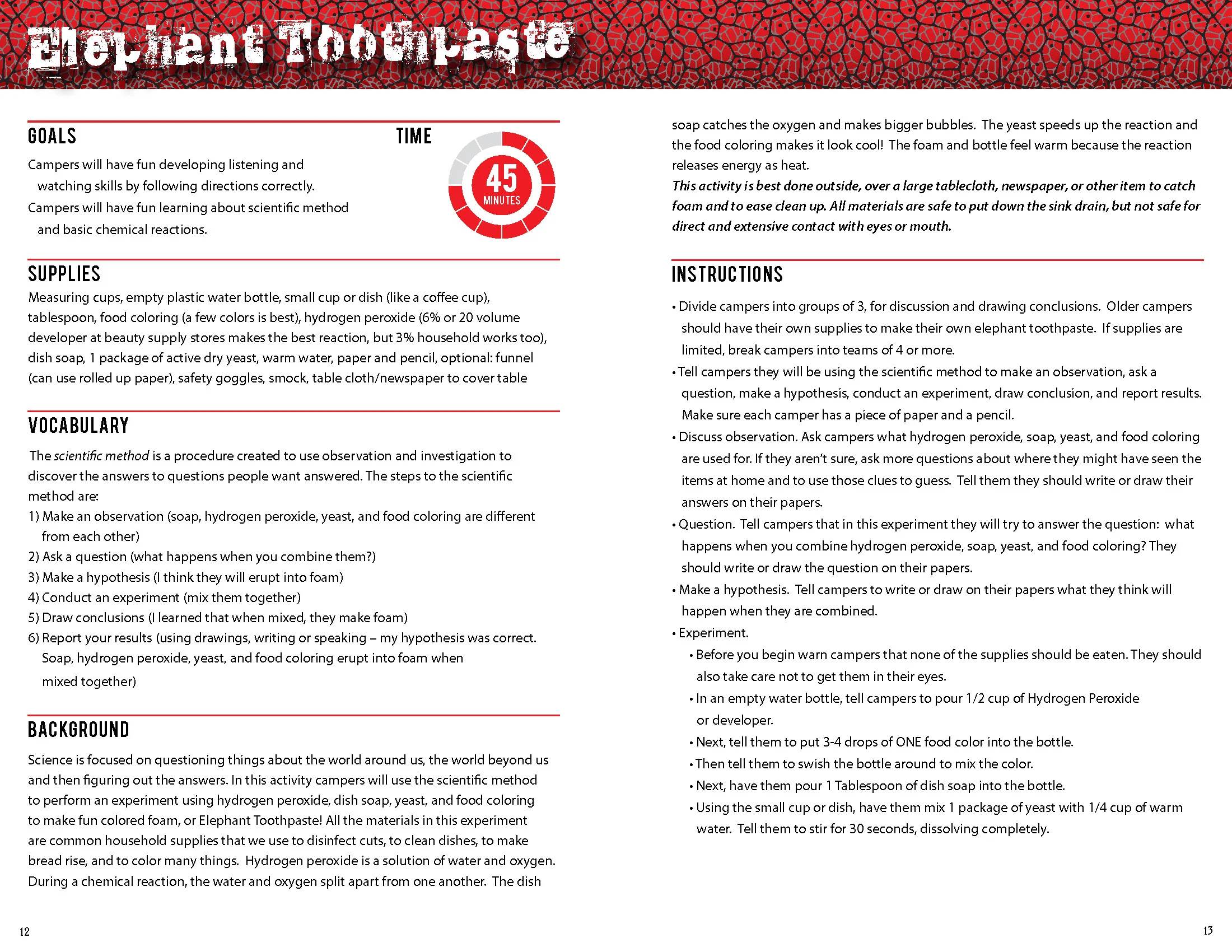 CHICAGO PARK DISTRICT | X-STREAM SUMMER CAMP PROGRAM