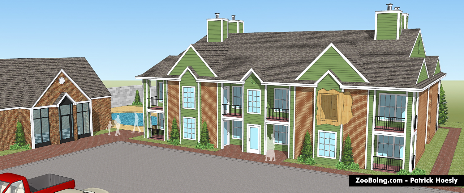 Building Section Rendering