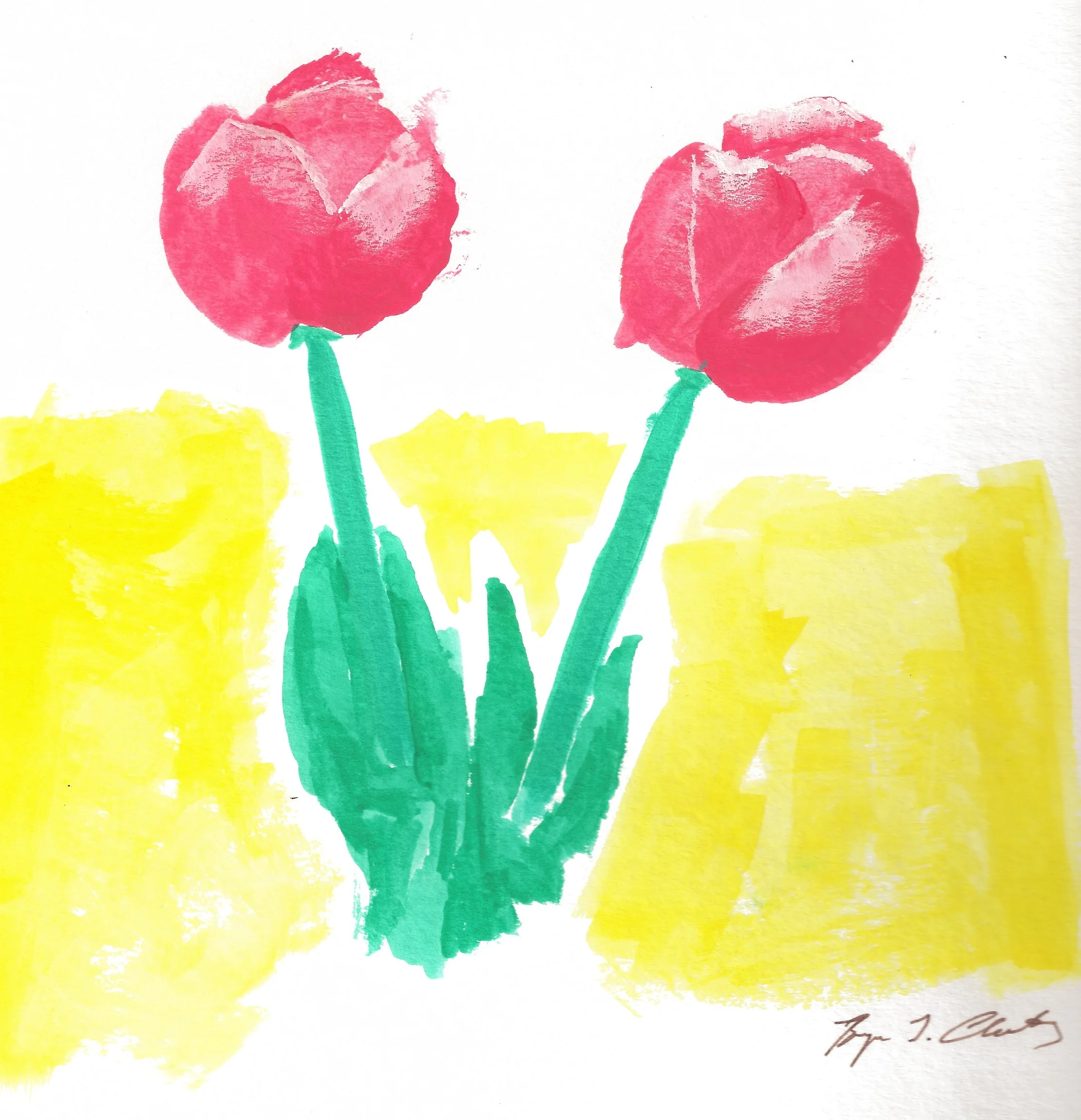 Tulips watercolor