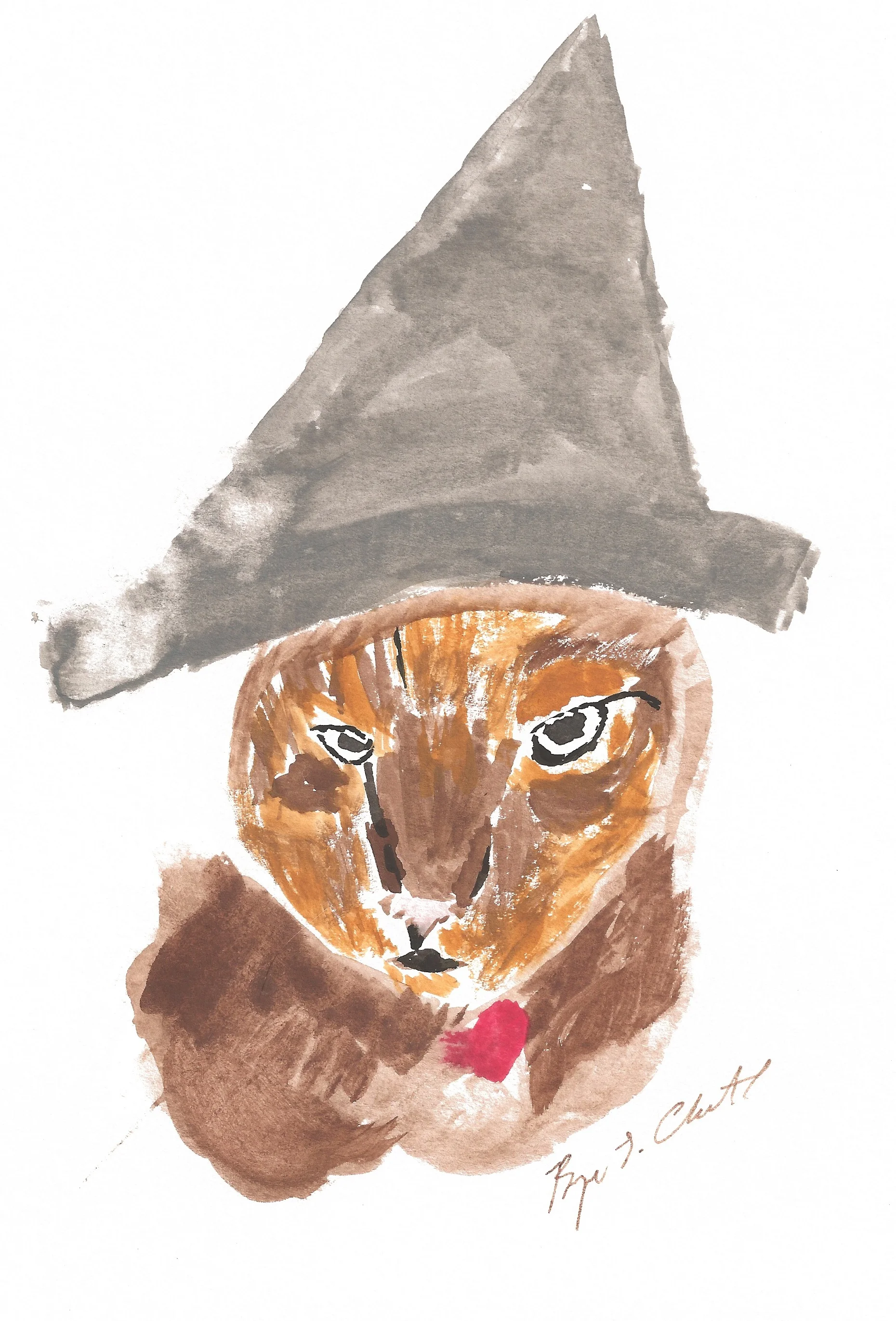 Mouseycat watercolor