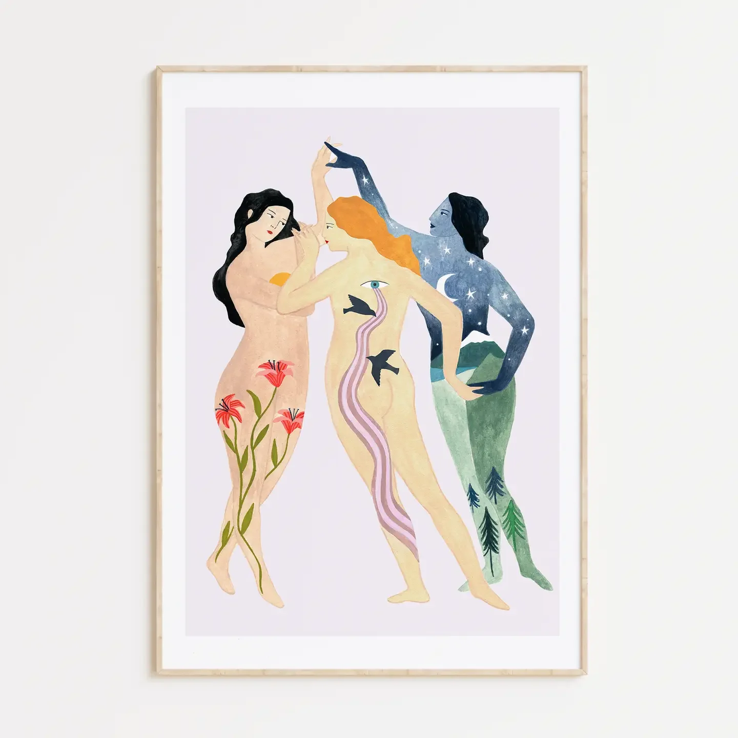 Depeapa "The Three Graces" Print