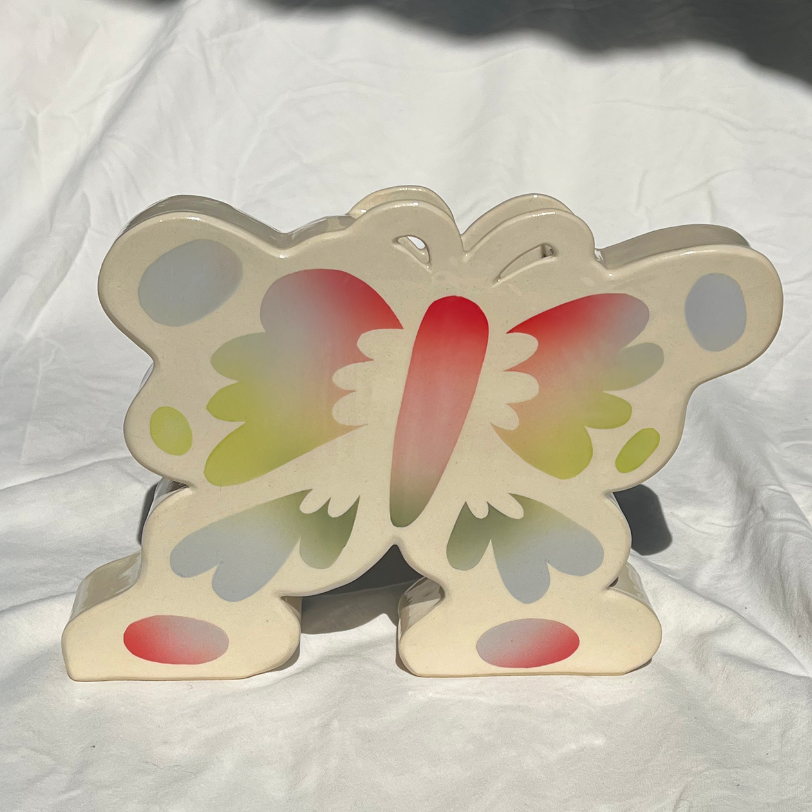 Mimi Ceramics Slanted Butterfly Vase