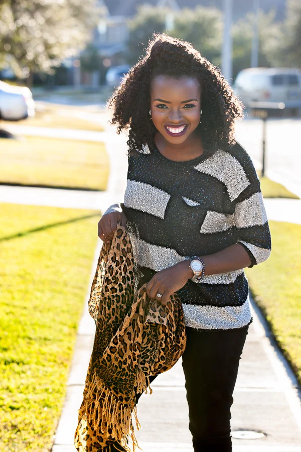 To wear or not to wear a scarf...whichever way this look still works!