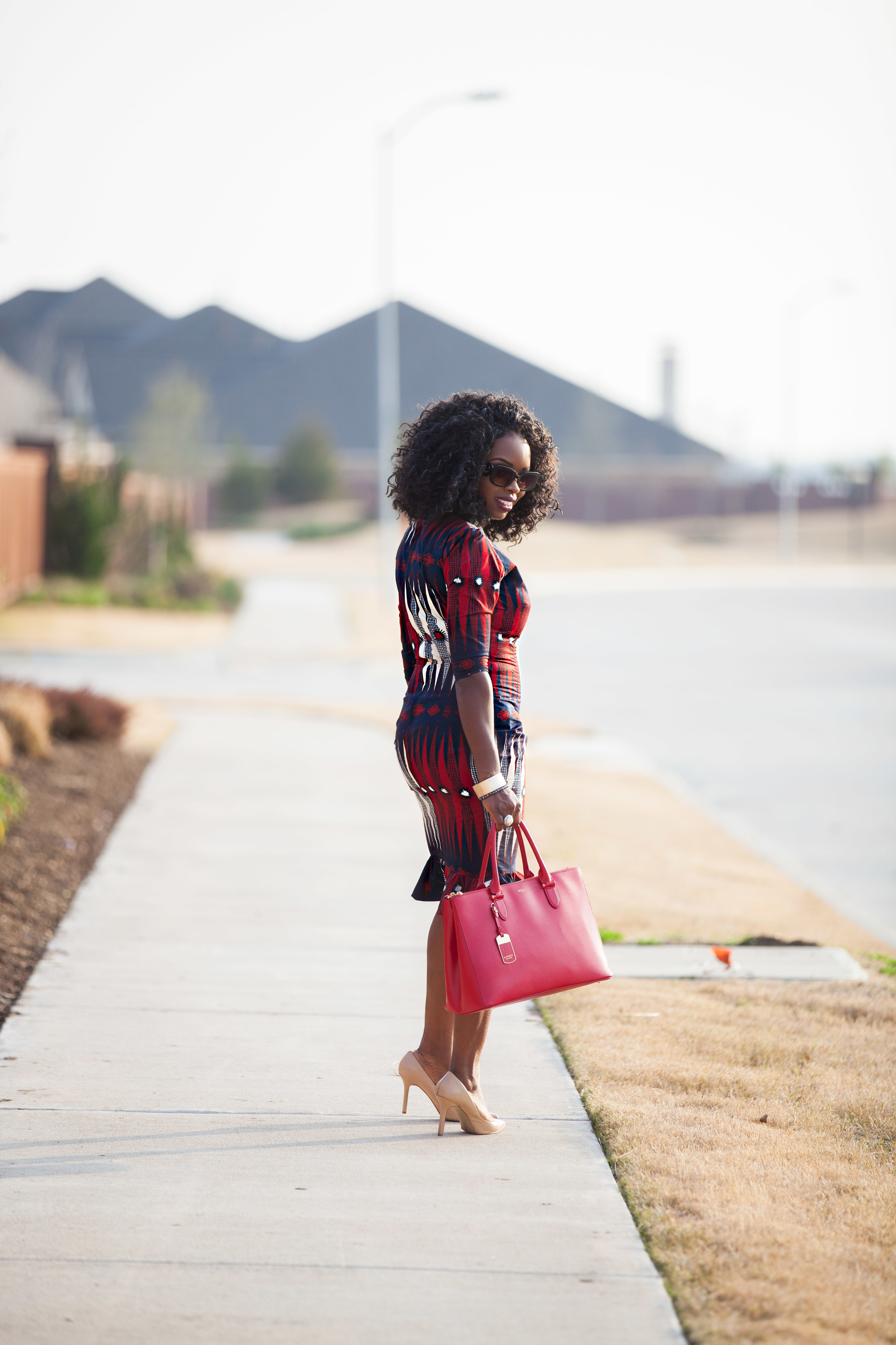 Jokotade Fashion and Style Blogger Afro Countess Wax Print Dress From Attolle Clothiers