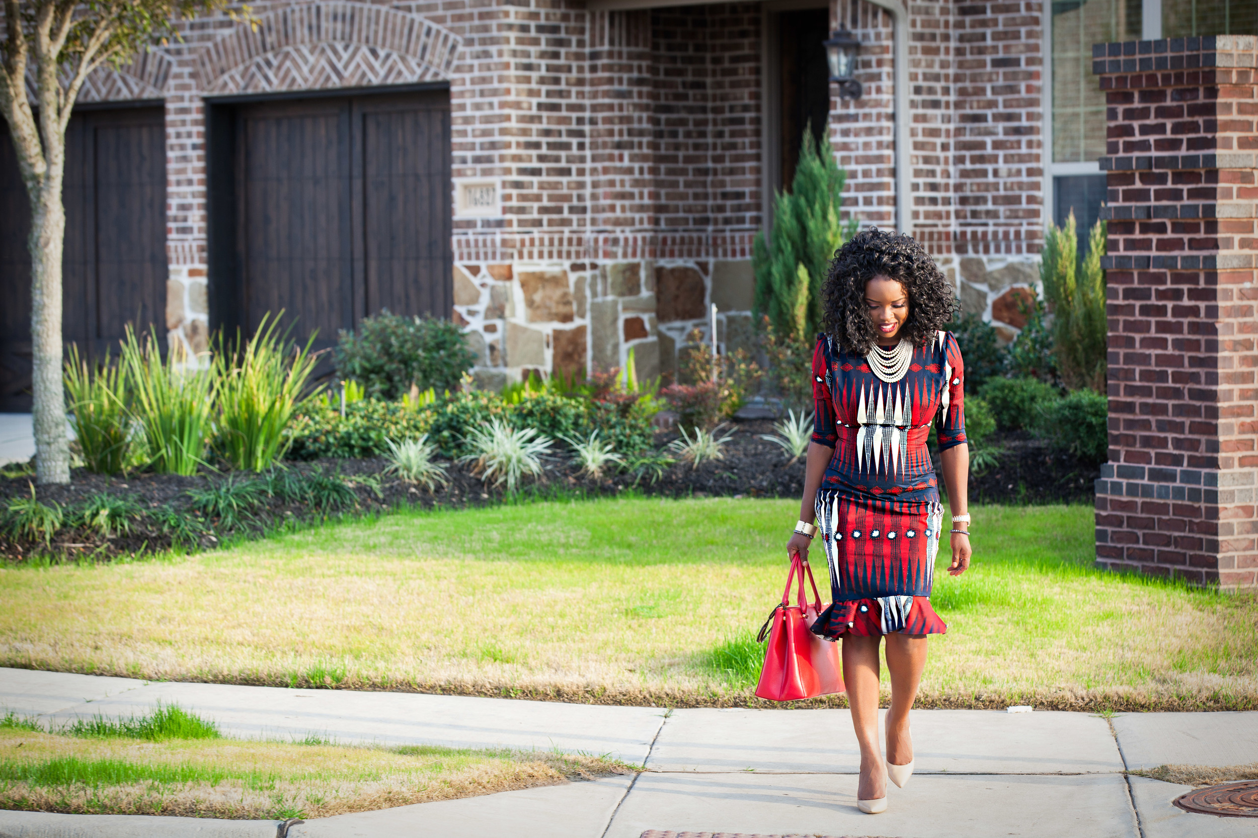 Jokotade Fashion and Style Blogger Afro Countess Wax Print Dress From Attolle Clothiers