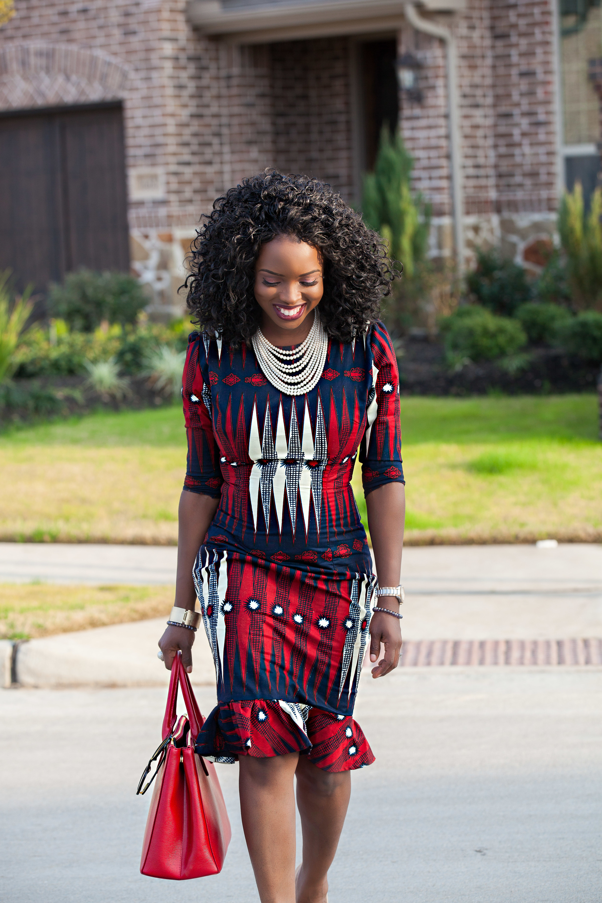 Jokotade Fashion and Style Blogger Afro Countess Wax Print Dress From Attolle Clothiers