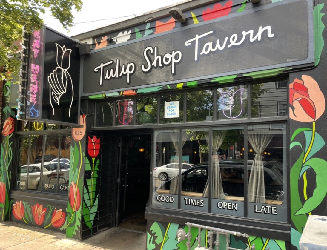  Tulip Shop Tavern Exterior.                                                                                     NE Portland, Spring 2022. 