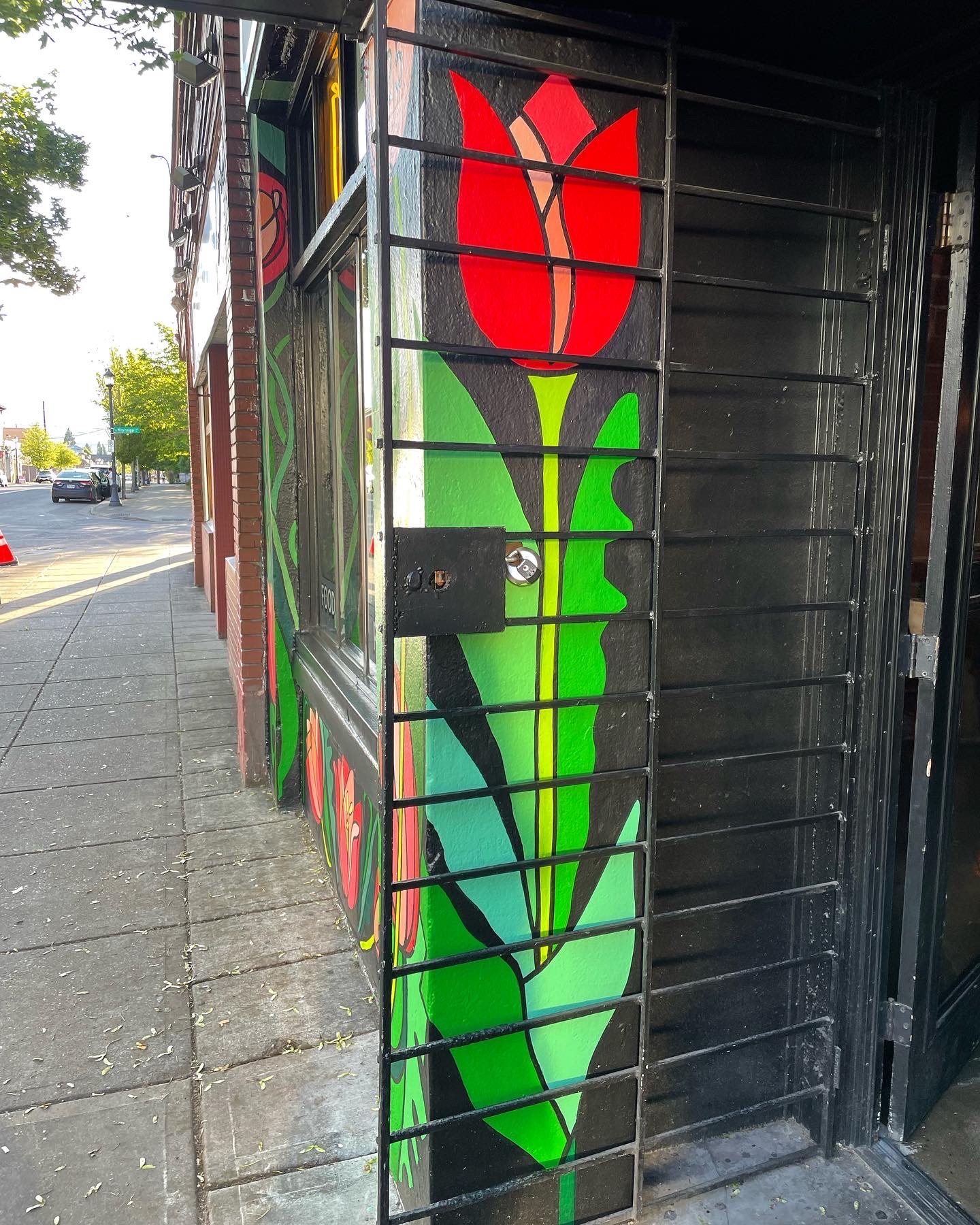  Tulip Shop Tavern Exterior, detail.                                                                                     NE Portland, Spring 2022. 