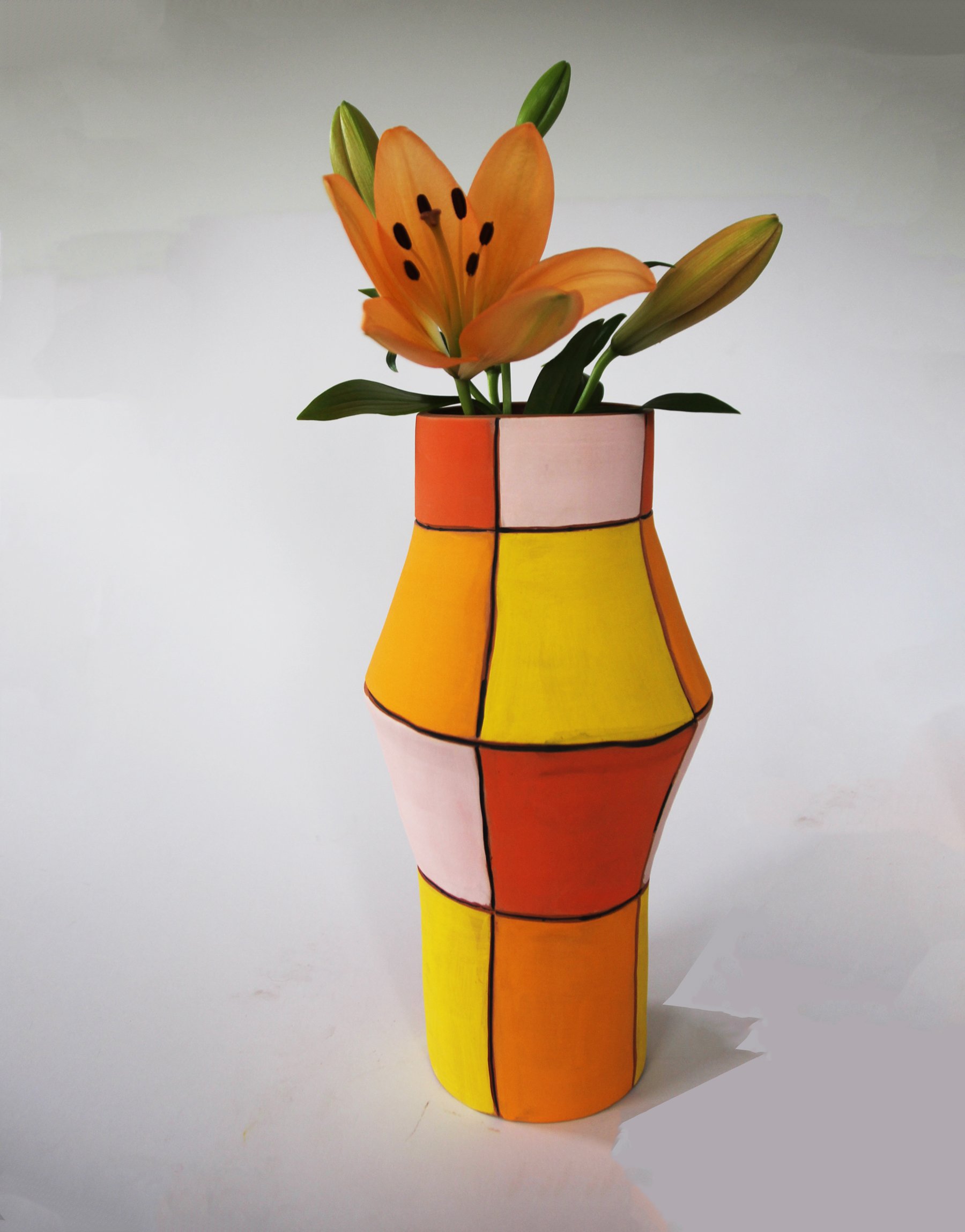Citrus Vase w Lillies.jpg