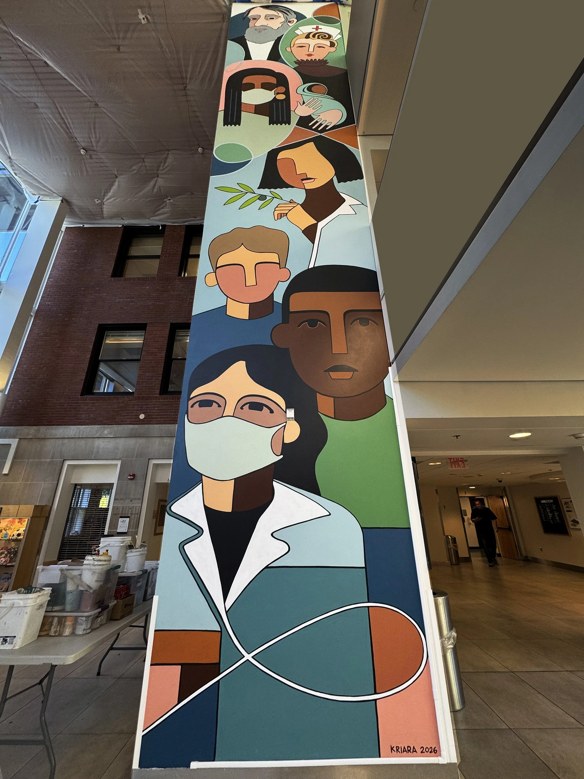  Good Sam Hospital Lobby. NW 22nd Ave. Portland, OR. 40’ x 6’6". 2026.  
