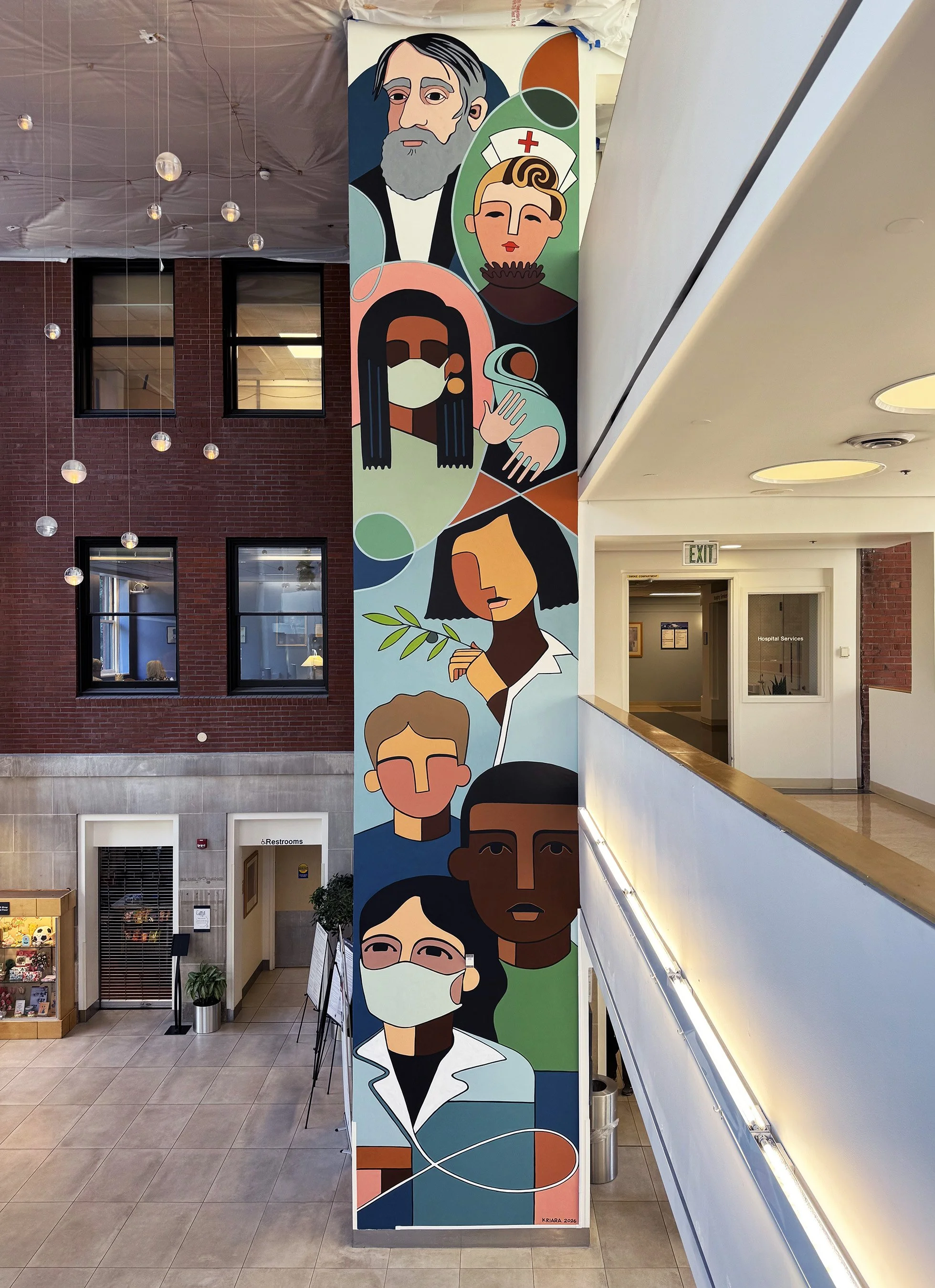  Good Sam Hospital Lobby. NW 22nd Ave, Portland, OR. 40’ x 6’6”. 2026 