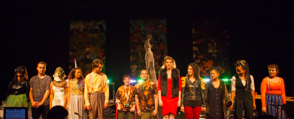 Renee as DYLAN in "The Fall of All Atomic Angels" by Zach Rufa at The Public Theater