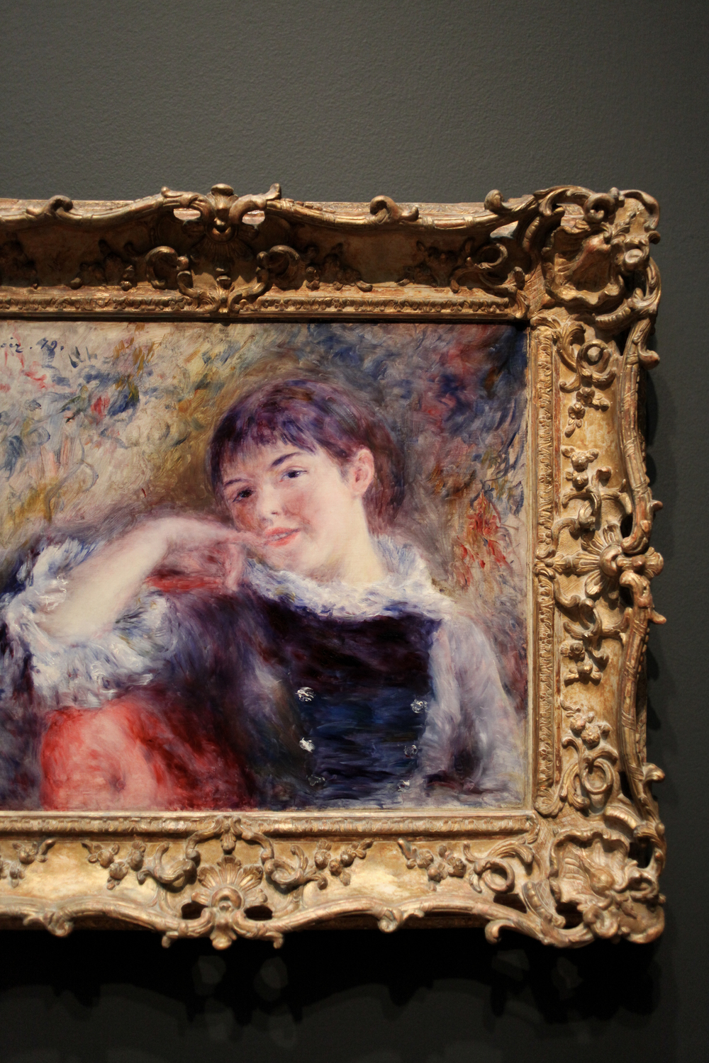 Pierre-Auguste Renoir - The Dreamer - oil on canvas 
