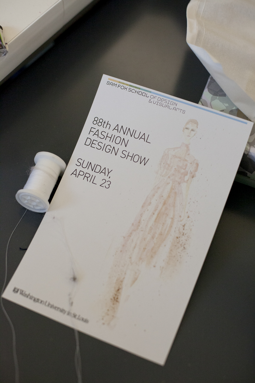 Sam Fox School 88th Annual Fashion Design Show Flyer