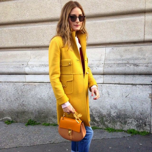 Olivia Palermo in yellow