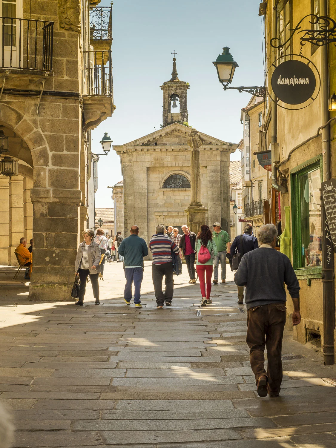 Arrival in Santiago de Compostela after walking almost 800kms.
