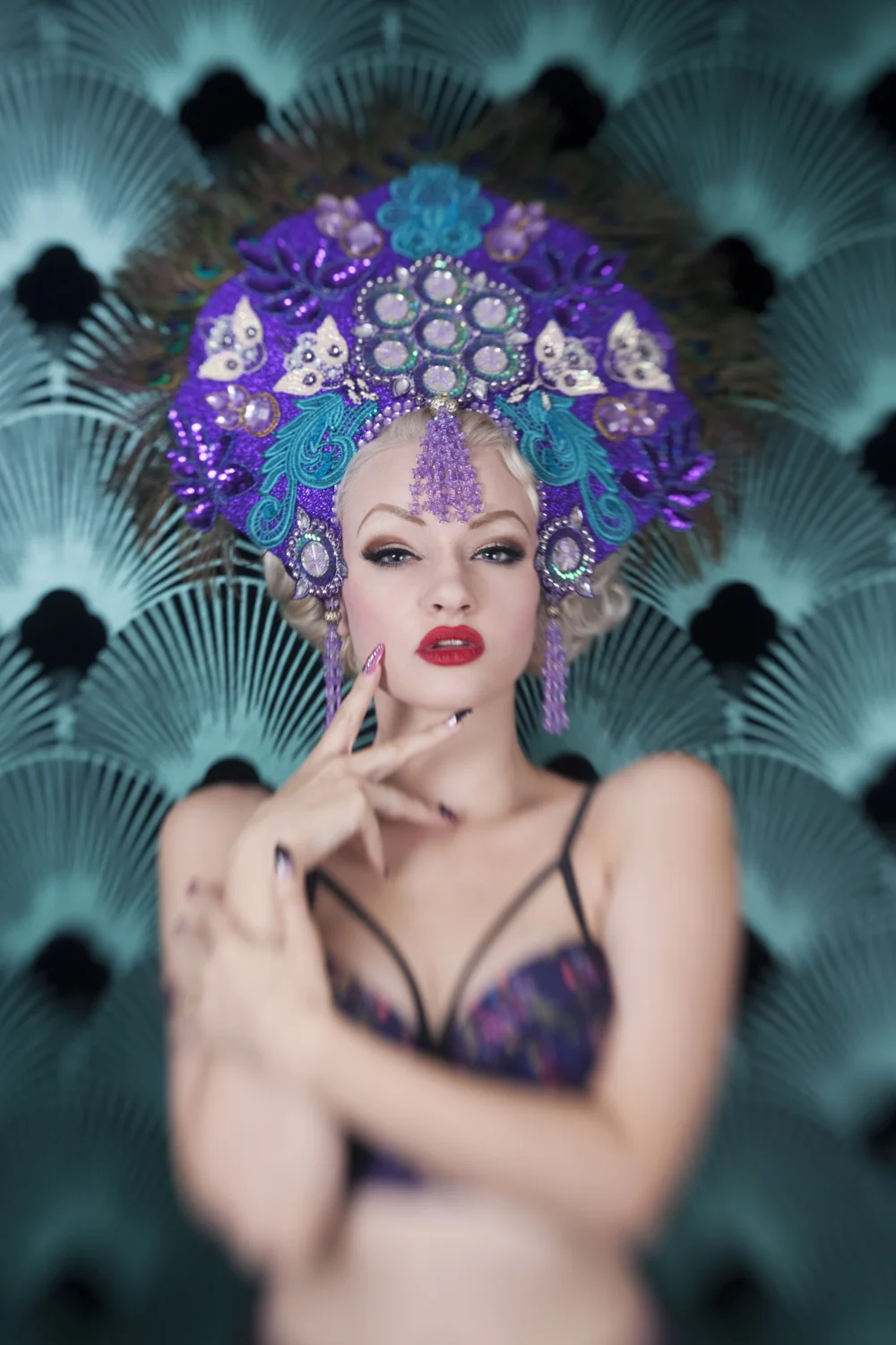 SINderella Rockafella wearing Peacock