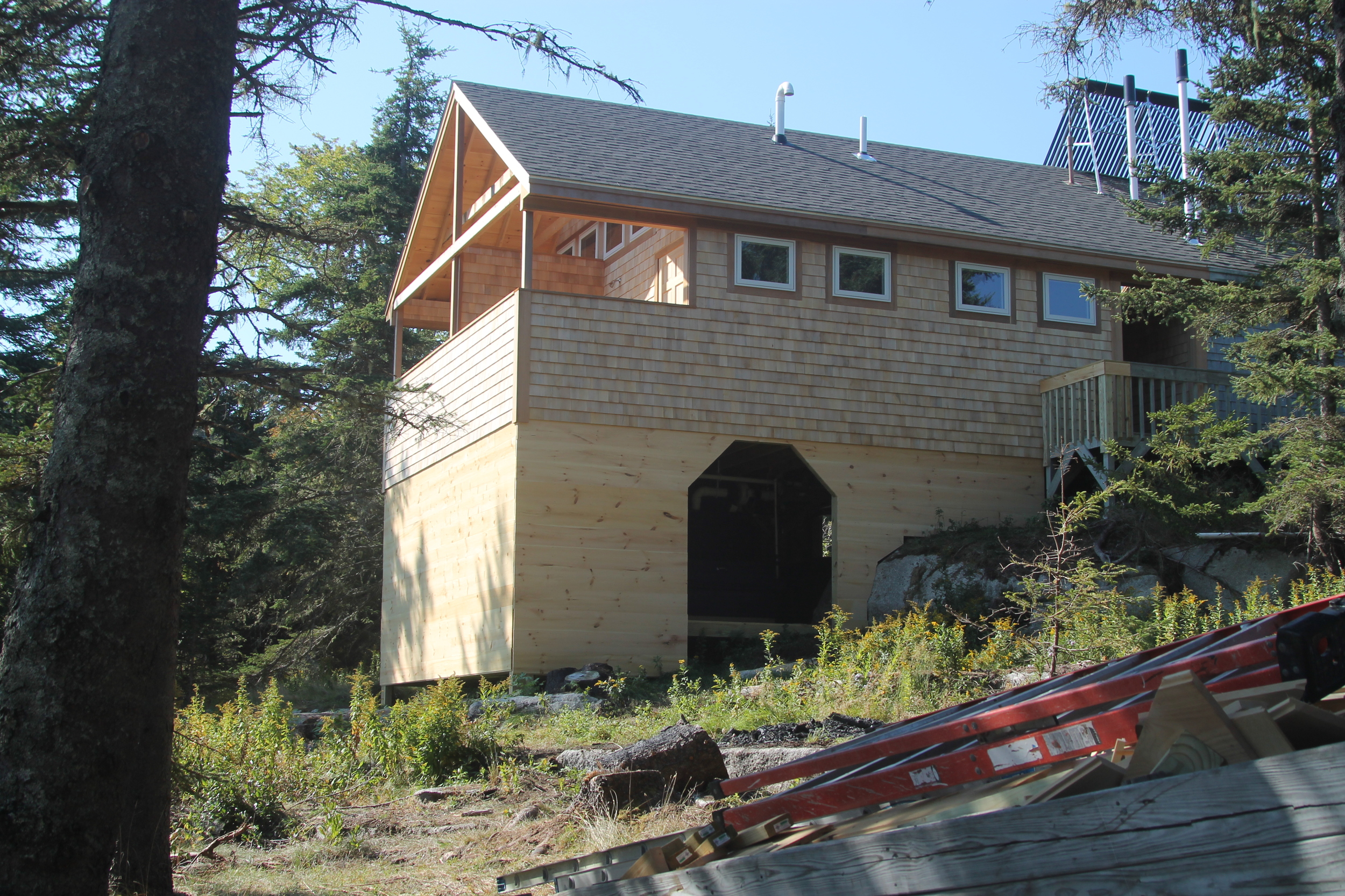 The complete extension! (Note the outdoor showers!)