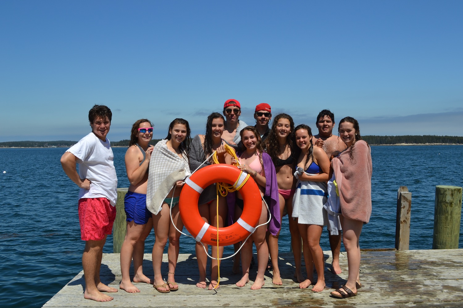 Cold water doesn't scare these kids!