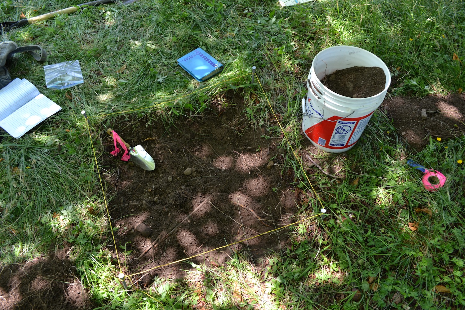 Dig site along Main Street