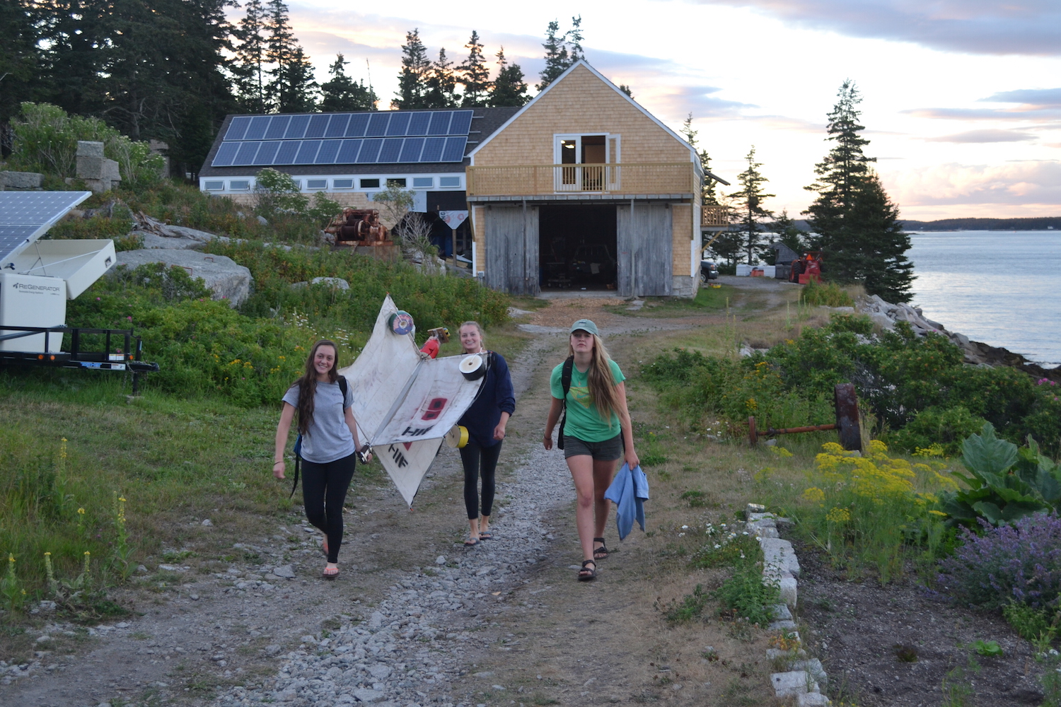 Transporting the completed drifter to American Promise