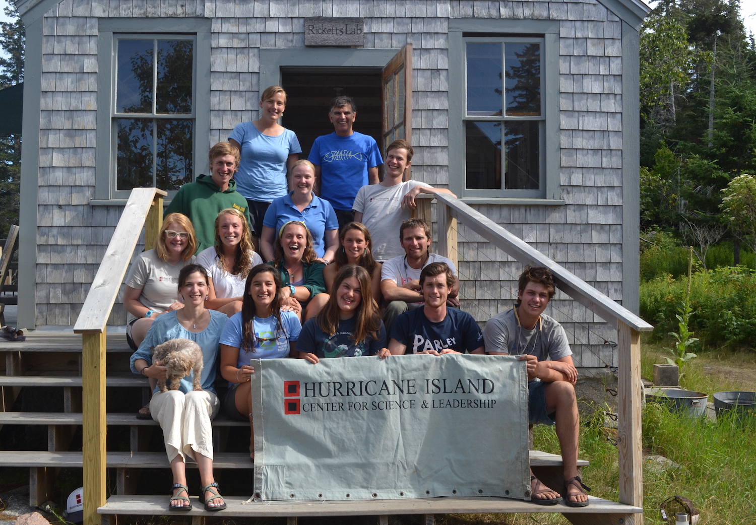 2015 Staff: Top- Cait Cleaver, Barney Hallowell, 2nd Row- Oakley Jackson, Jenn Page, Ben Lemmond, 3rd Row- Alice Anderson, Olivia Lukacic, Chloe Tremper, Josie Gates, Sam Hallowell, 4th Row- Emily Peckham, Charley the dog, Jacque Rosa, Bailey Moritz, Micah Conkling, Silas Rogers, Not Pictured- Phoebe Jekielek