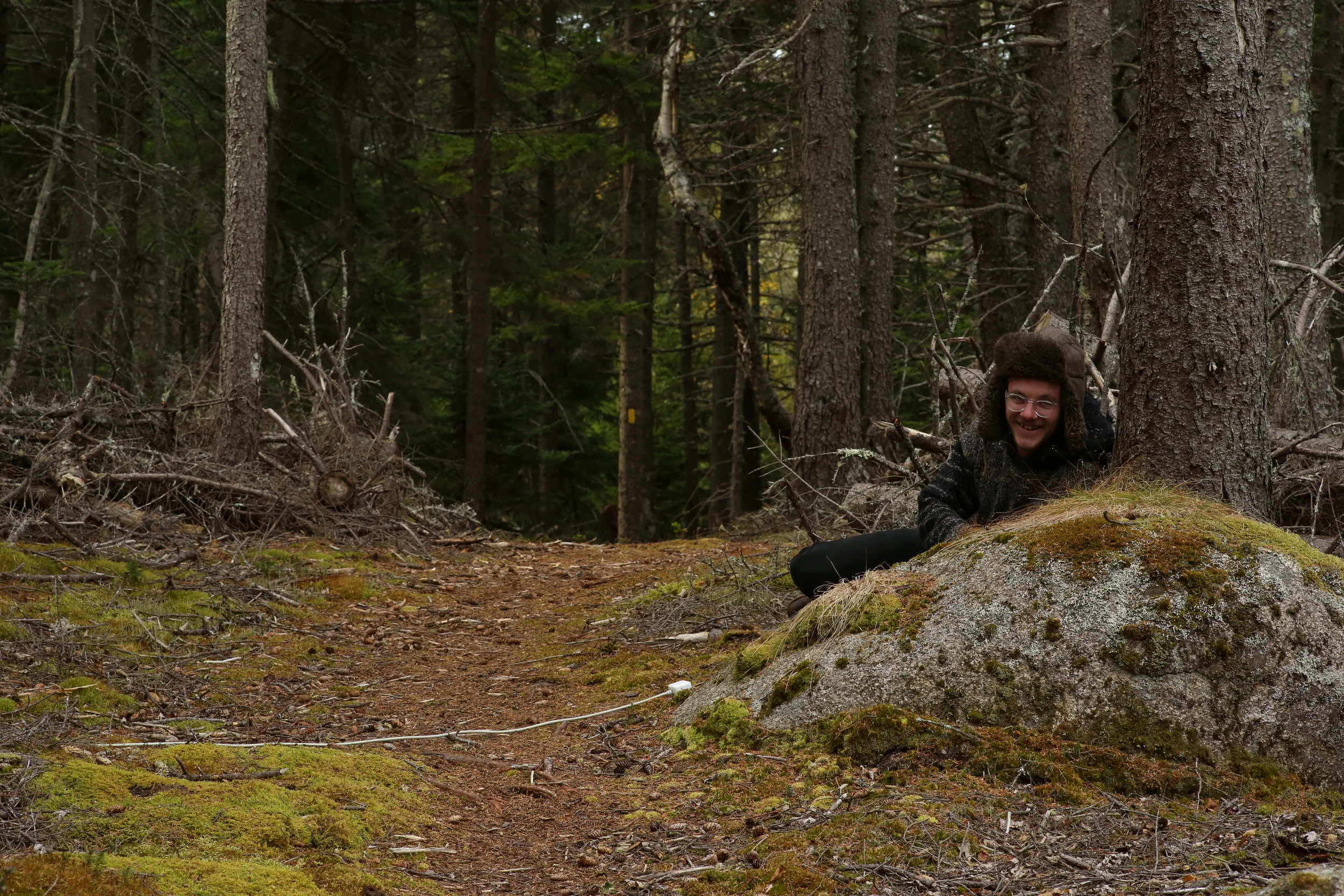   Jay Sia,   “Off-line” on Hurricane Island  