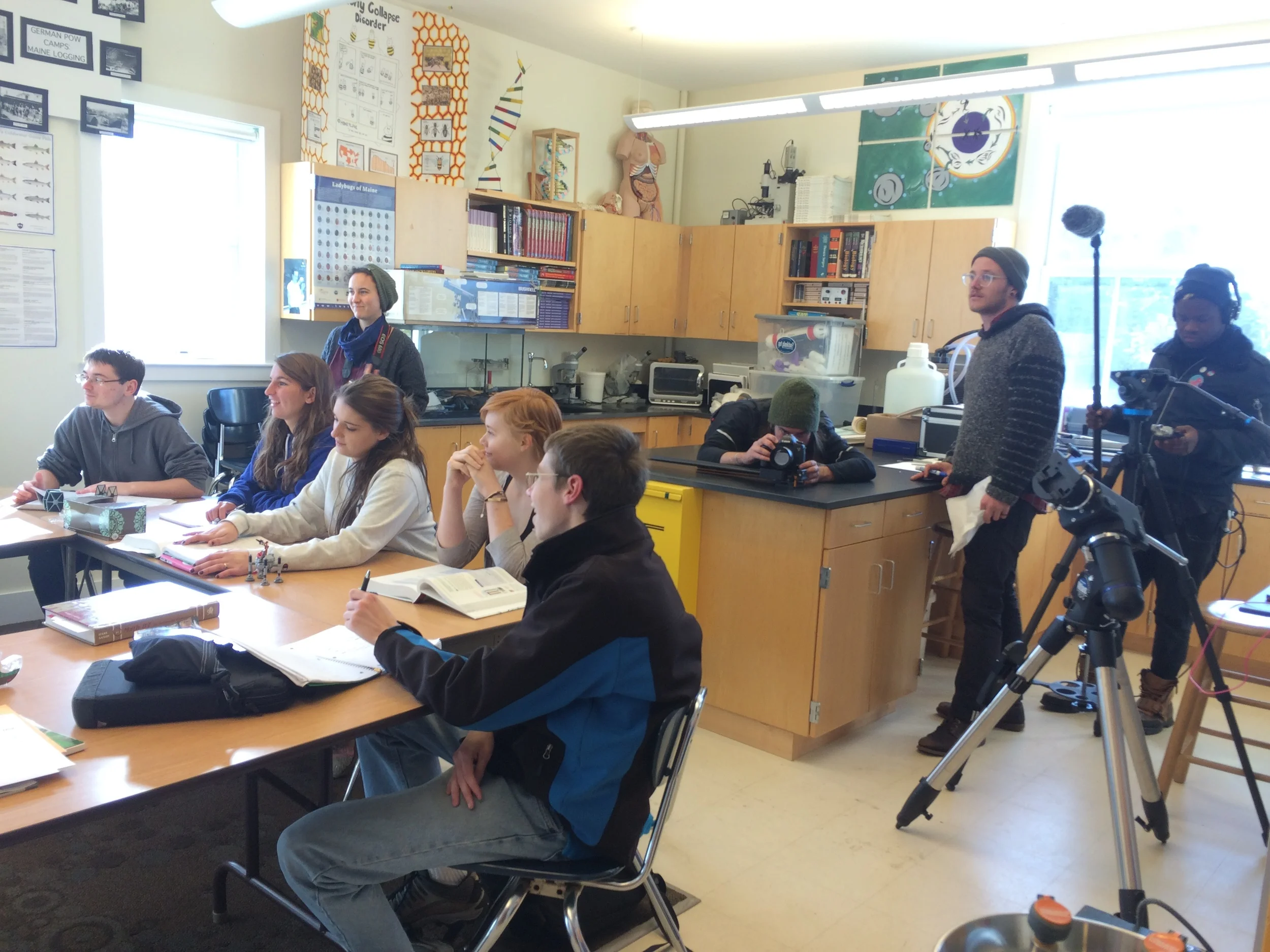   On location at the North Haven Community School, with many thanks to Amy Peterson and the NHCS high school  