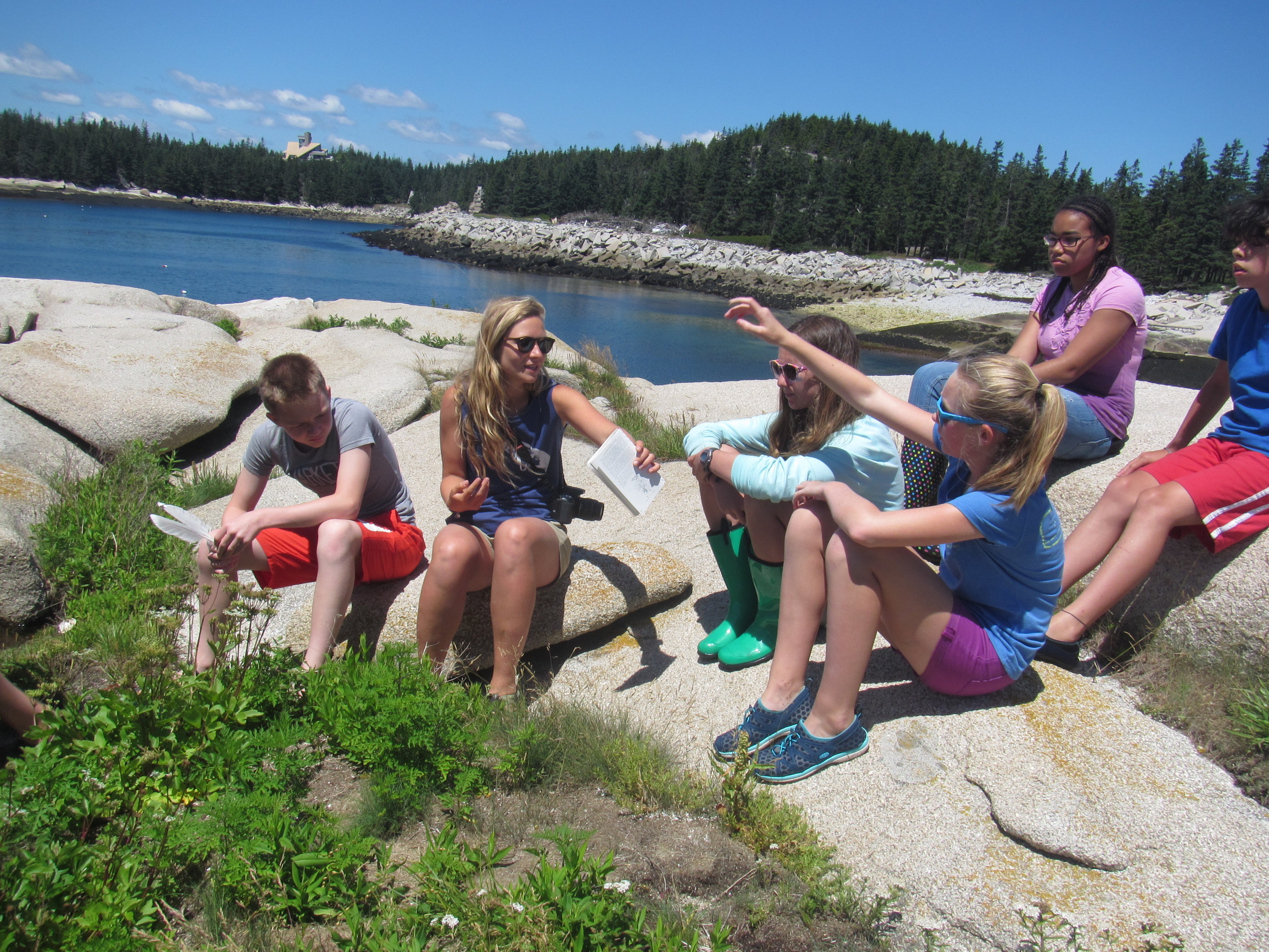 A lesson on edible plants, spent together outdoors.
