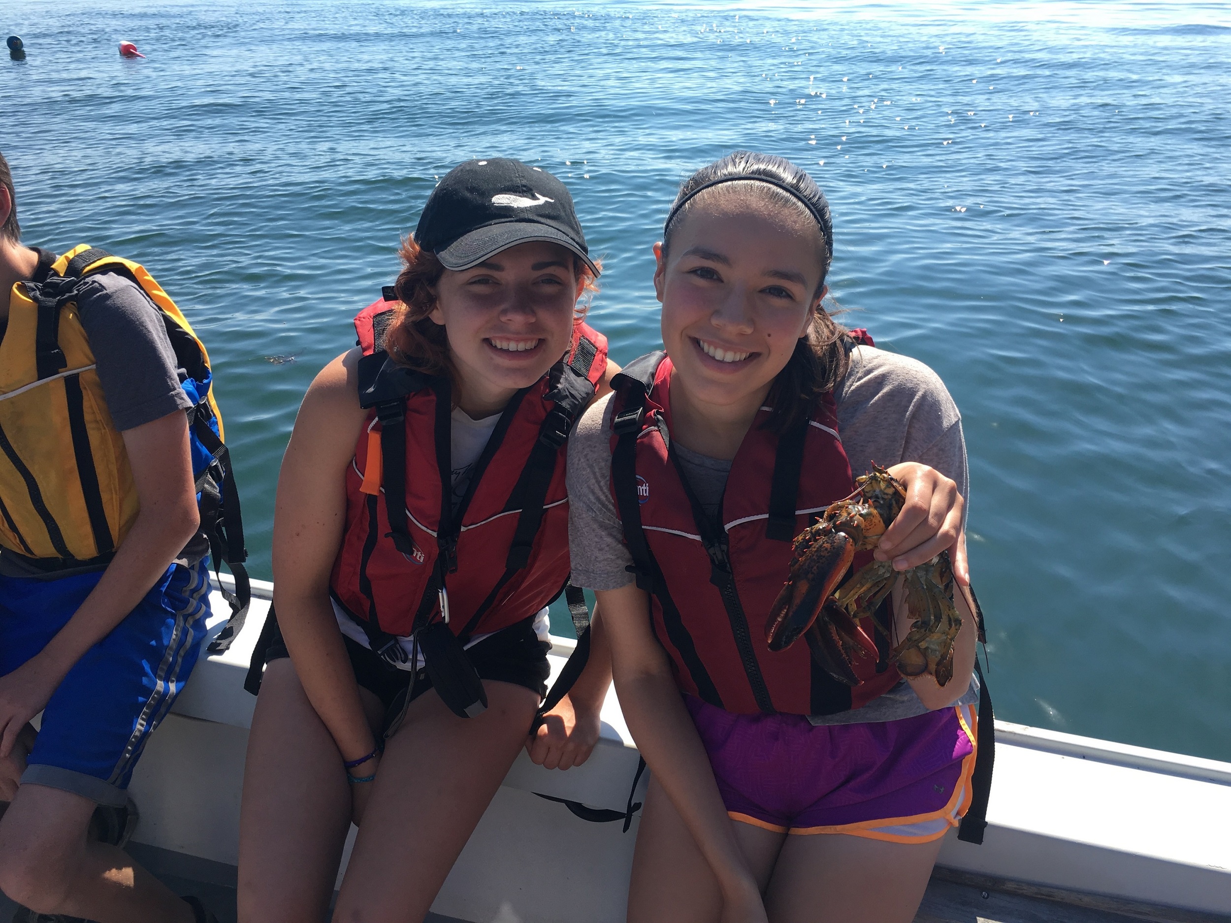 Hanging out with our lobster friend