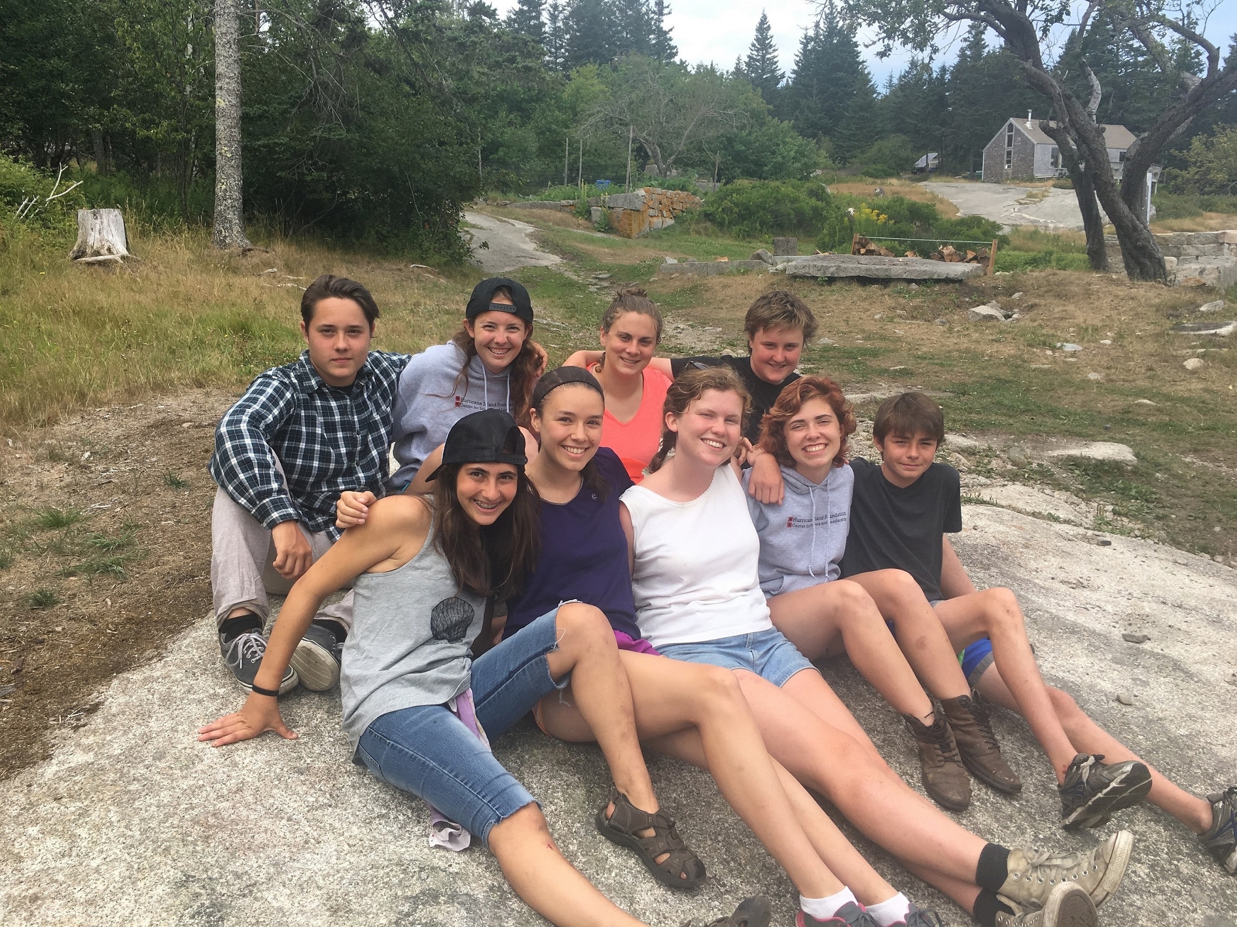 Our whole crew of young scientists!