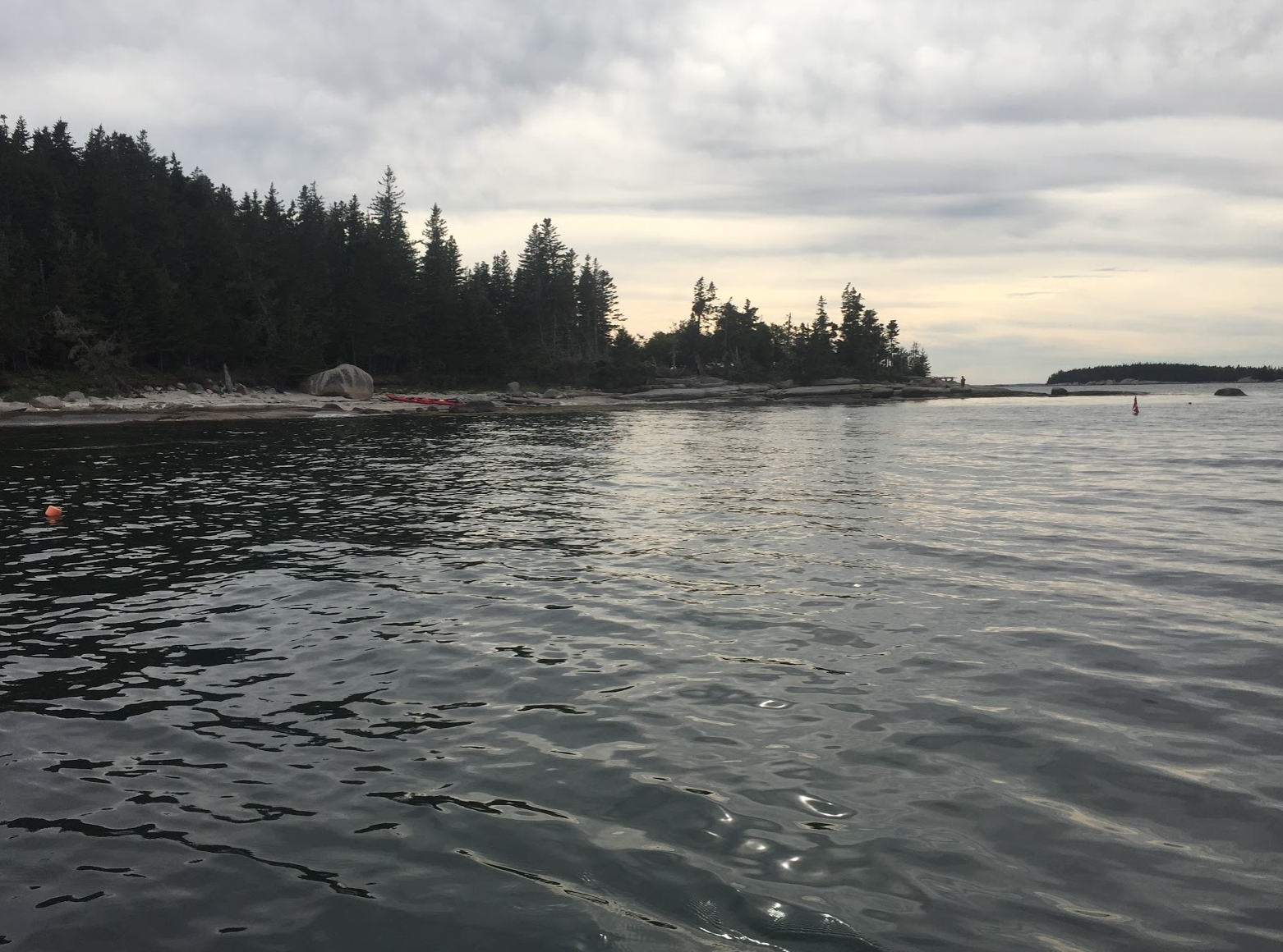 Early morning light before one of our dives on Hurricane Island