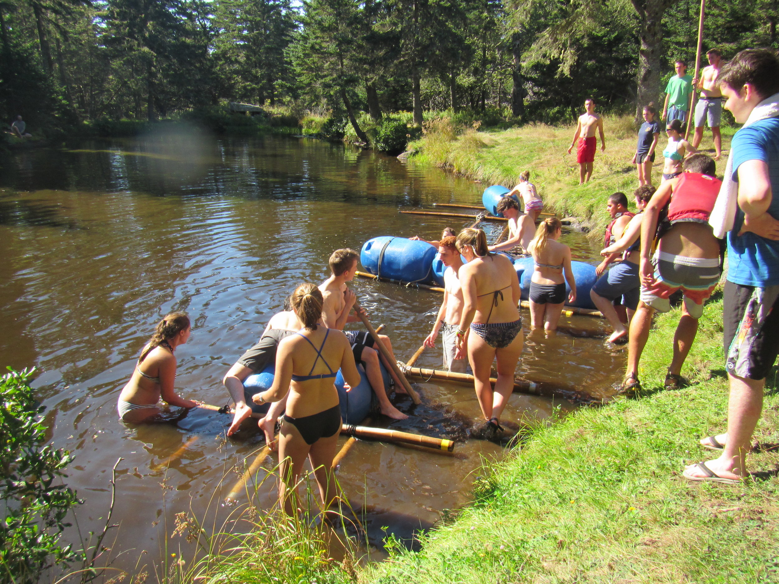 Launching the products of the raft challenge