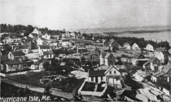 Town of Hurricane Island Photo Courtesy of Eleanor Motley Richardson, Hurricane Island: The Town That Disappeared