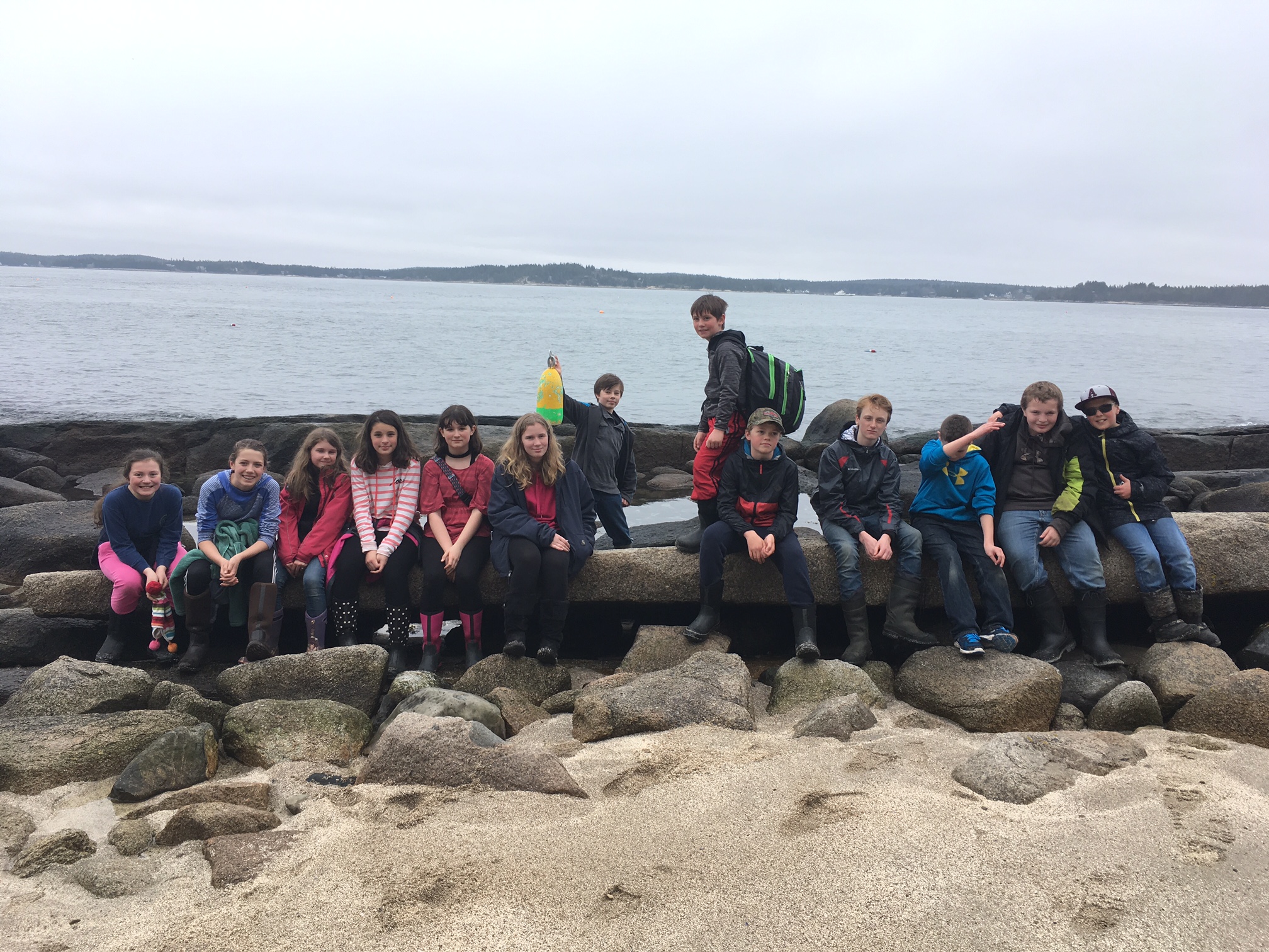 Northport students on Hurricane Island!