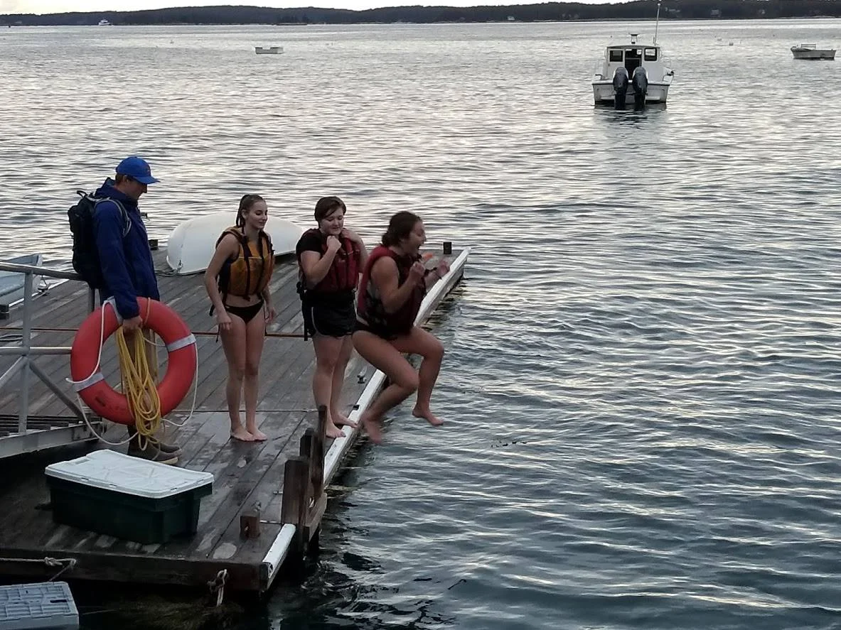 Chilly weather didn’t get in the way of a refreshing ocean dip!