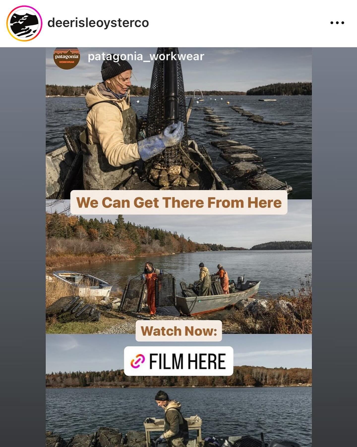 We&rsquo;re so excited to see fellow sea farmer Abby Barrows&rsquo; @deerisleoysterco featured as part of @patagonia &lsquo;s latest film WE CAN GET THERE FROM HERE. Take note of those @mycobuoys , we&rsquo;ve been experimenting with them as an earth