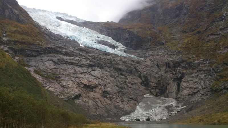 Bøyabreen oktober 2014. Foto: Pål Gran Kielland.