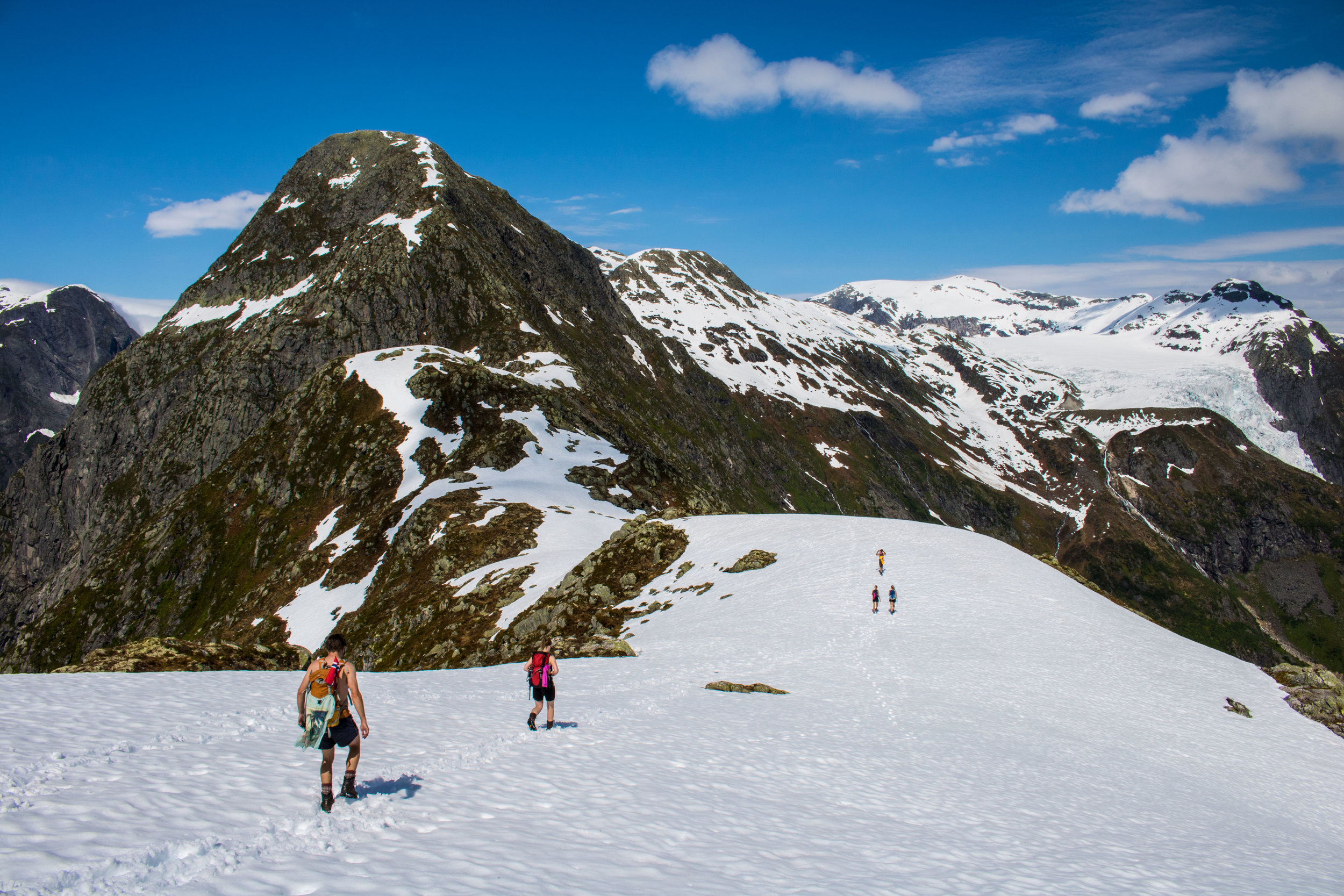 Frå Skeidsnipa-traversen (foto: Pål G. Kielland).