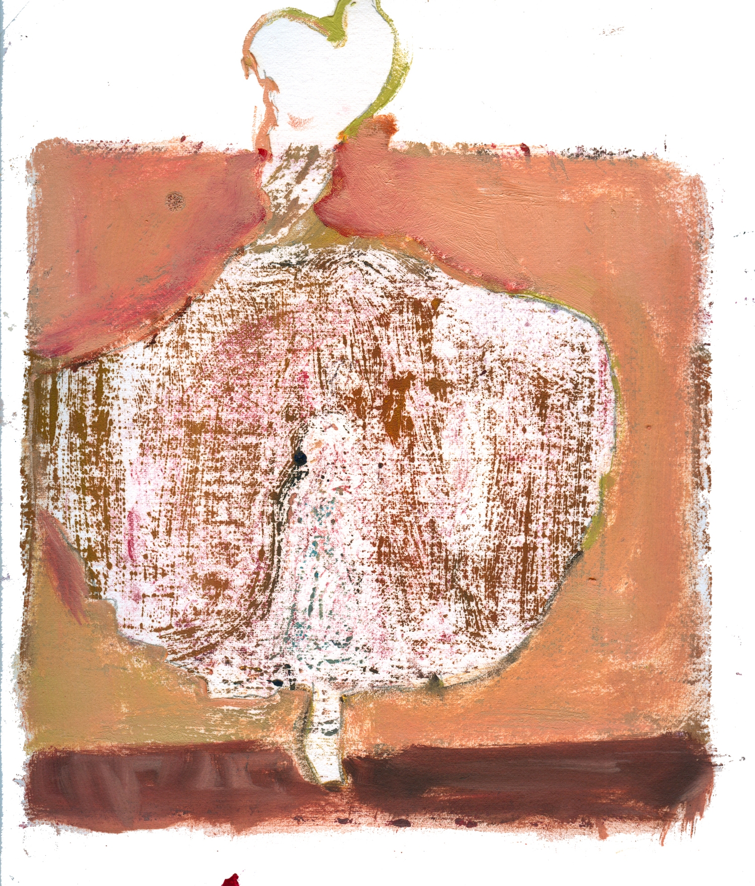 "Arms Wide" 10 x 8 1/2" Oil Paint on Paper 2014