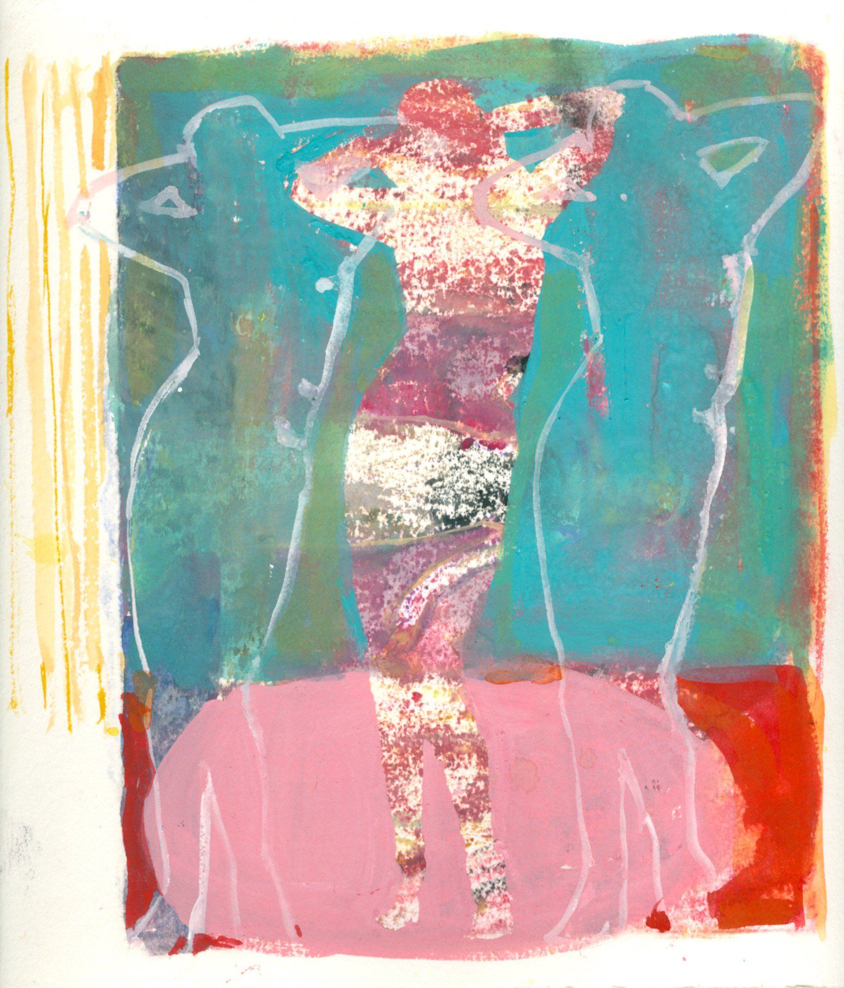 “Venus” 10 x 10” Gouache on Paper 2020
