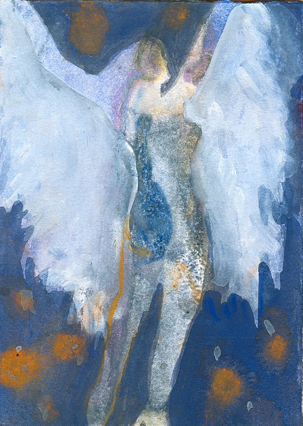 “Wings” 7 x 5” Gouache on Paper 2014